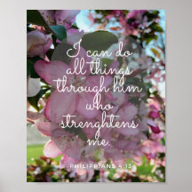 Inspirational Spiritual Quote with Pink Flowers