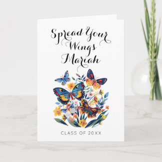 Inspirational Spread Your Wings Graduate Greeting  Card