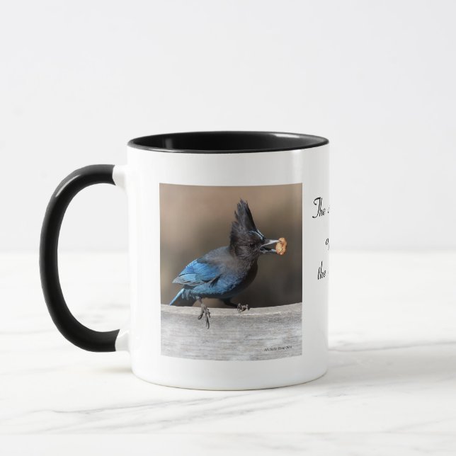 Inspirational Stellar Jay Mug (Left)