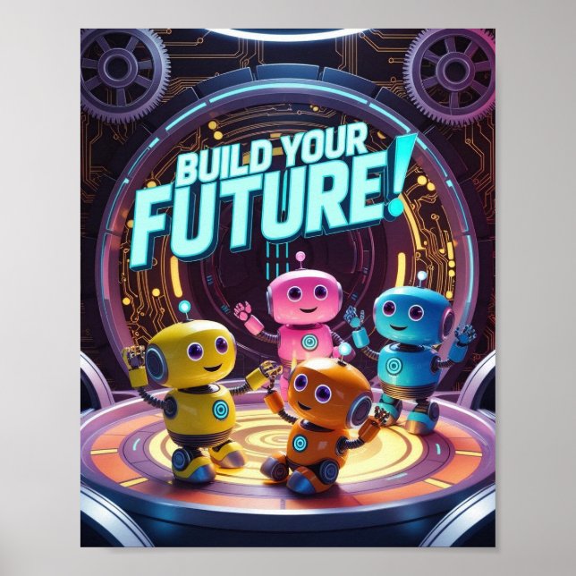 Inspirational STEM and Technology for Kids Poster (Front)