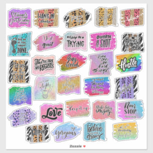 Inspirational sticker pack
