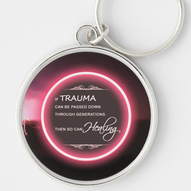 Inspirational Storm Key Ring (Front)
