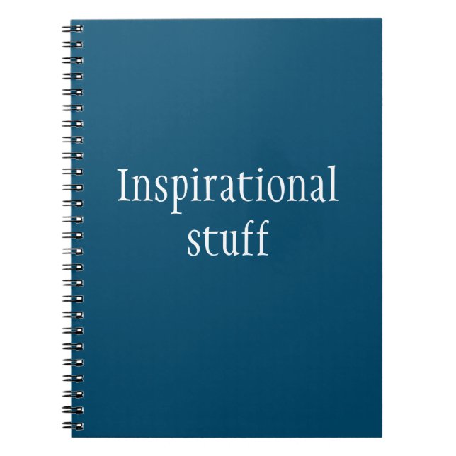 Inspirational stuff Funny Notebook (Front)