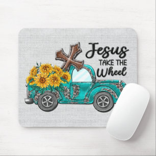 Inspirational Sunflower/Truck Sublimation Mouse Pad