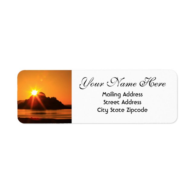 Inspirational Sunrise Return Address Label (Front)