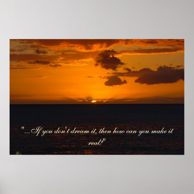 Inspirational Sunset Poster (Front)