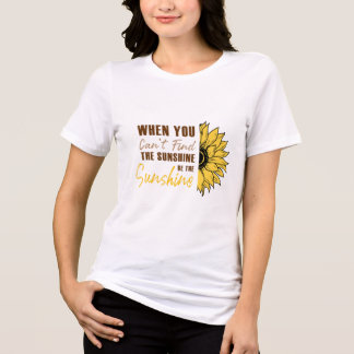 Inspirational Sunshine Sunflower Tri-Blend Shirt