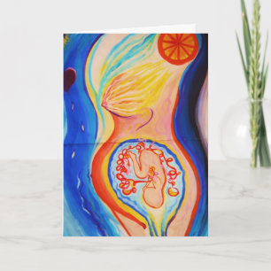Inspirational support for birthing something new card