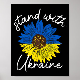 Inspirational Support Stand With Ukraine Strength Poster