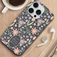 Inspirational Teacher Floral Design Phone Case