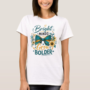 Inspirational Teacher Growth Mindset Graphic T-Shirt