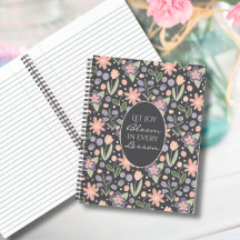 Inspirational Teacher Journal–Let Joy Bloom Design