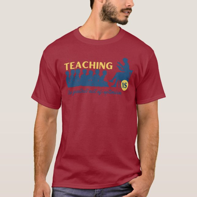 Inspirational Teacher patch quote school teacher T-Shirt (Front)