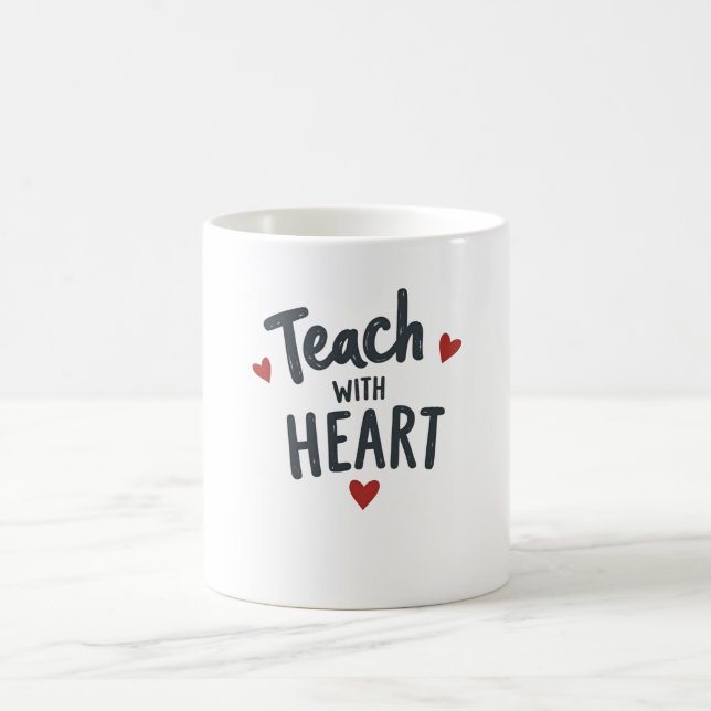 Inspirational Teacher Quote Des Coffee Mug (Center)