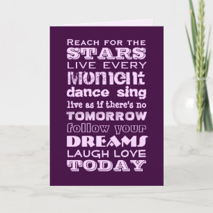 Inspirational Text Card