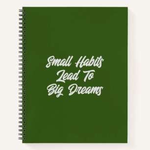 Inspirational Text Quote Men’s Notebook