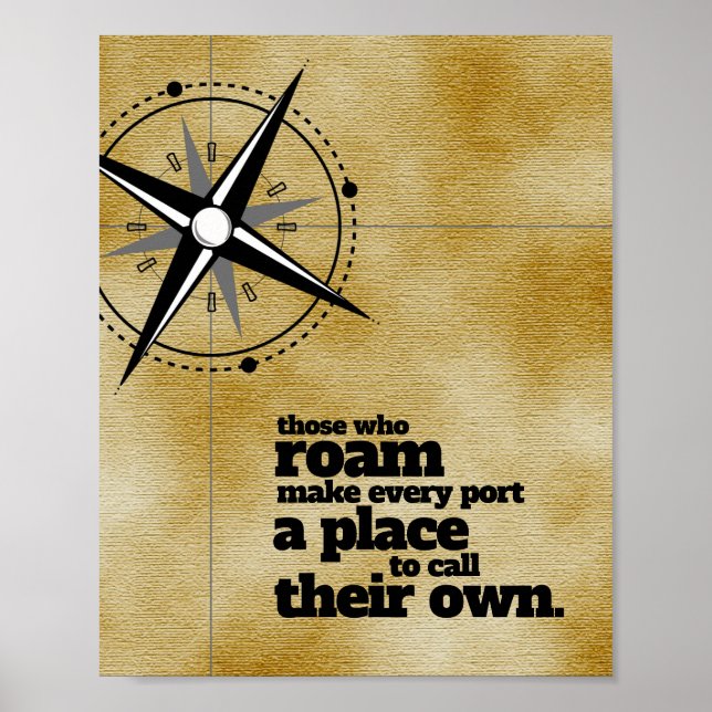Inspirational Those Who Roam ... Poster (Front)