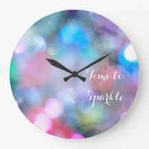 Inspirational Time To Sparkle Wall Clock