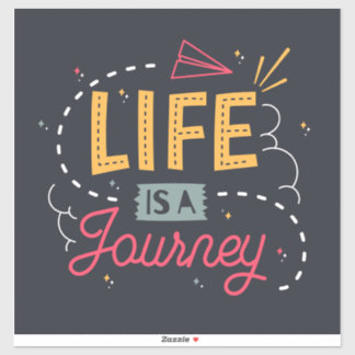 Inspirational Travel Quote Sticker.