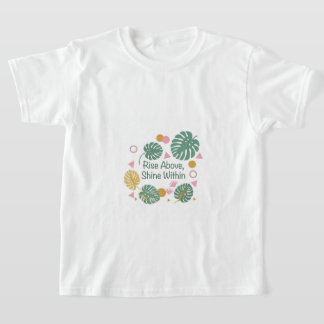 Inspirational Tropical Monstera Palm Leaf Positive T-Shirt