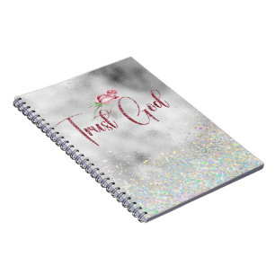 Inspirational Trust God Quote Notebook