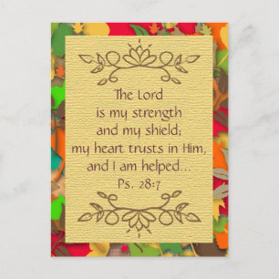 Inspirational-Trusting in the Lord-Postcard Postcard