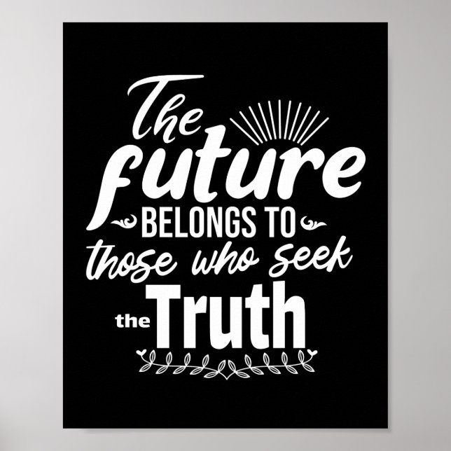 Inspirational Truth Quote Poster (Front)
