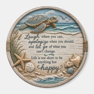 Inspirational Turtle Magnet