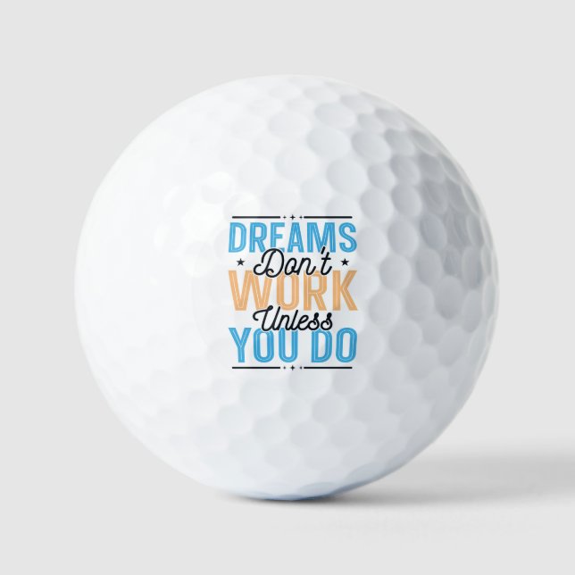 Inspirational Typography Design   Golf Balls (Front)