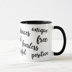 Inspirational Typography Mug