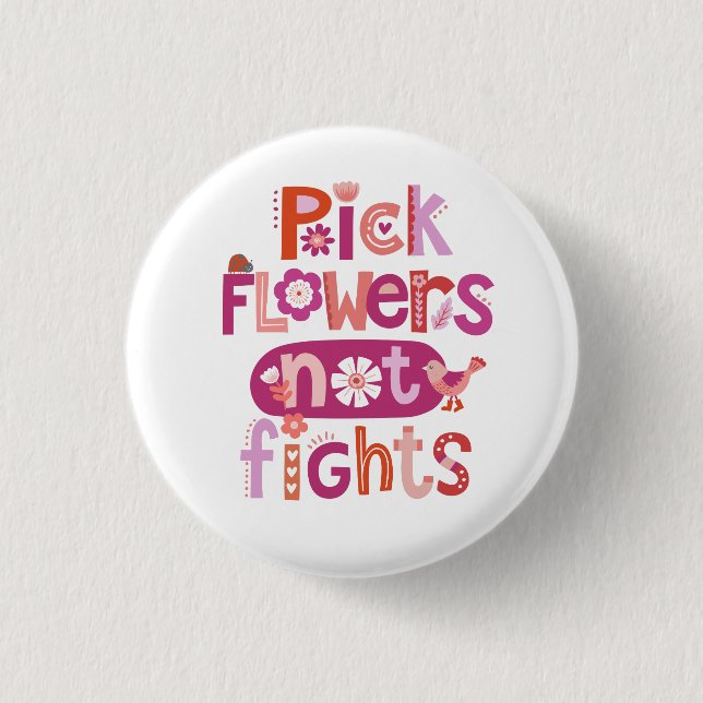 Inspirational Typography Quote 3 Cm Round Badge (Front)
