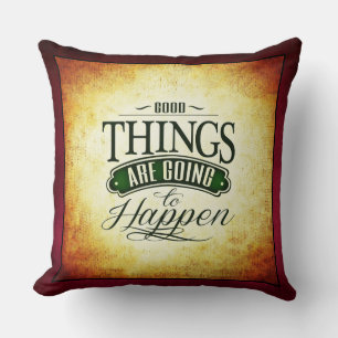 Inspirational Uplifting Quote Message Cushion