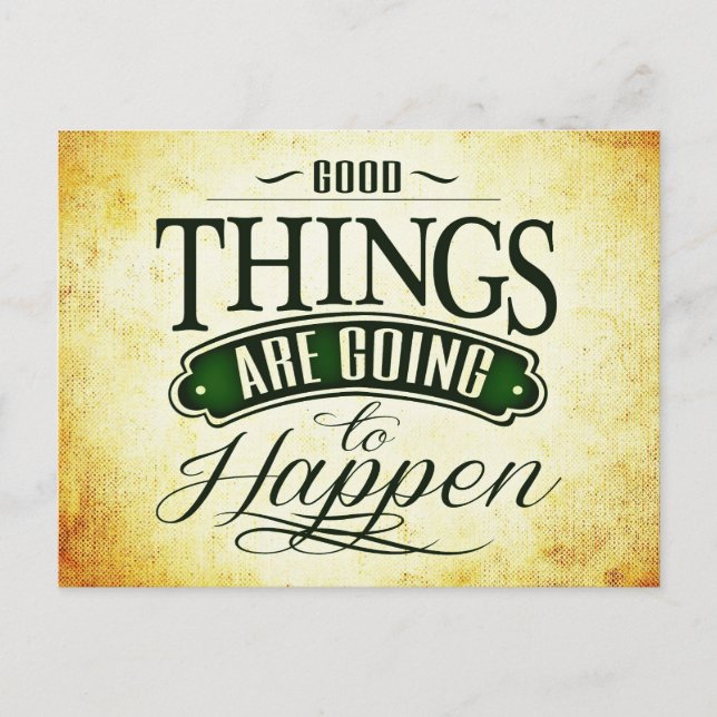 Inspirational Uplifting Quote Message Postcard (Front)