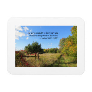 Inspirational Verse - Isaiah 30:15 Magnet