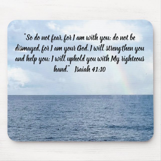 Inspirational Verse Mouse Pad (Front)