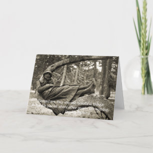 Inspirational Vintage Photograph Woman Beauty Card