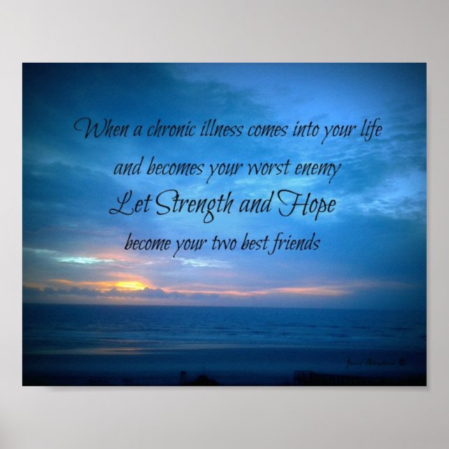 Inspirational wall art Chronic illness (Front)