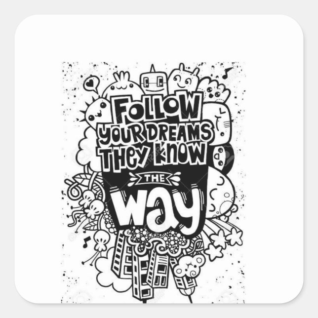 Inspirational wall sticker  (Front)