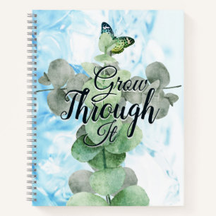 Inspirational Watercolor Botanical Garden Notebook