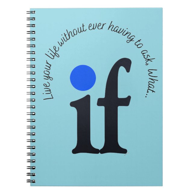 Inspirational 'What if' Notepad Notebook (Front)