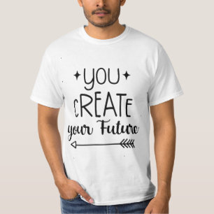 Inspirational White Men's Tee - You Create 
