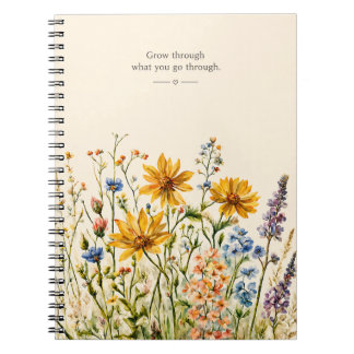Inspirational Wildflower Watercolor Notebook