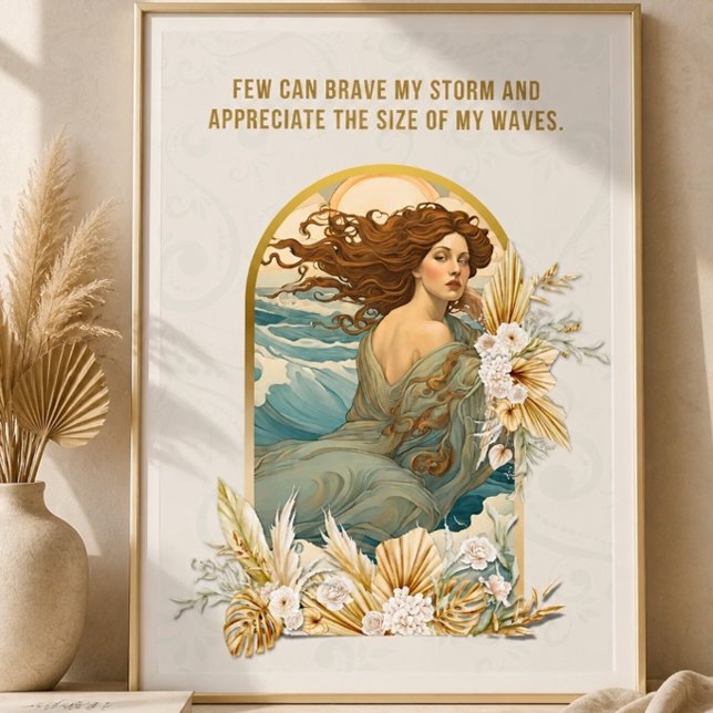 Inspirational Woman's Storm Mantra Poster (Creator Uploaded)