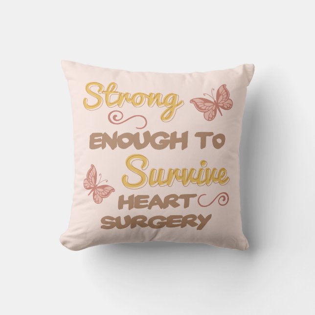Inspirational Women’s Heart Surgery Cushion (Front)