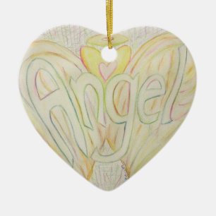 Inspirational Word Angel Custom Pendant Ornaments