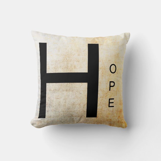 Inspirational Word Art- Hope Cushion (Front)