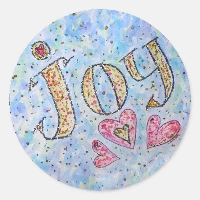 Inspirational Word "Joy" Sticker (Front)
