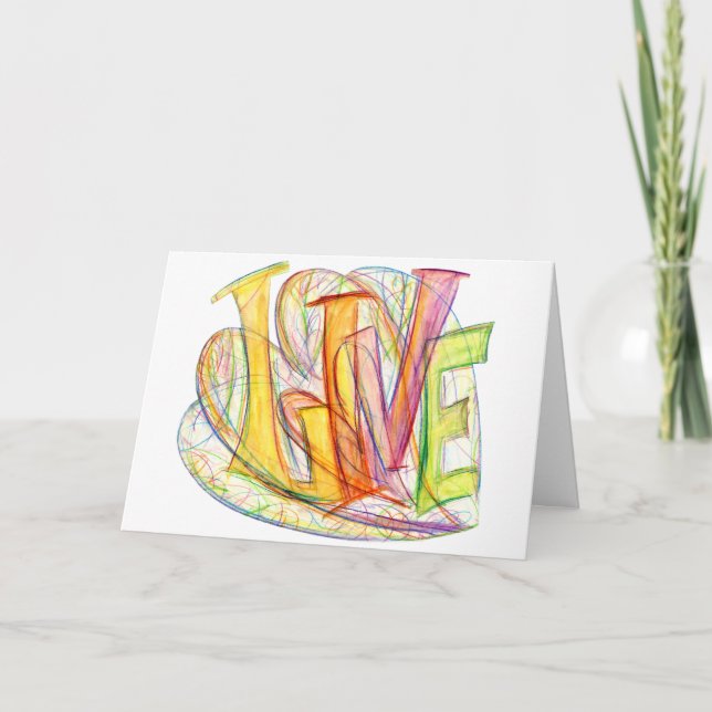 Inspirational Word Live Art Card (Front)