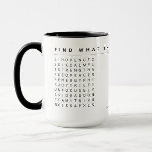 Inspirational Word Search – Daily Positive Words Mug