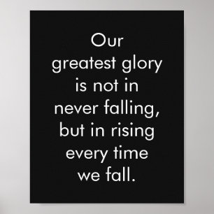 Inspirational Words About Life Confucius Quotes Poster